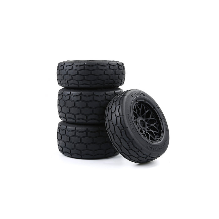RovanSports BAHA 5B Slab stone tire set / straatbanden set 170x60+170x80 (4pcs) met keuze in verschillende beadlock kleuren