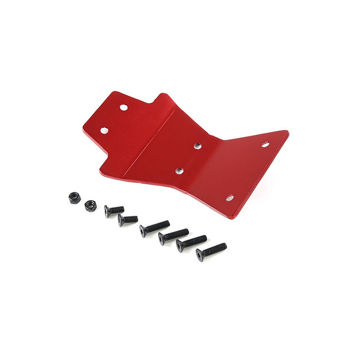 Rovan LT / Losi 5ive T CNC Metall Frontschutzplatte in Rot oder Blau