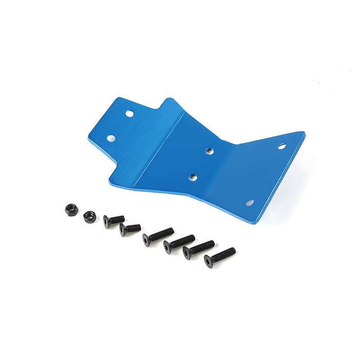 Rovan LT / Losi 5ive T CNC Metall Frontschutzplatte in Rot oder Blau