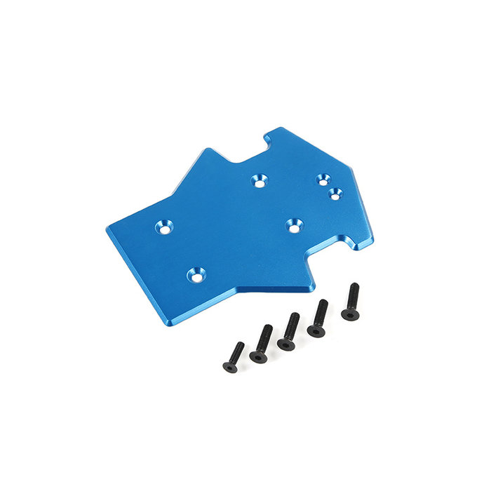 Rovan LT / Losi 5ive T CNC metalen beschermingsplaat achterzijde in rood of blauw