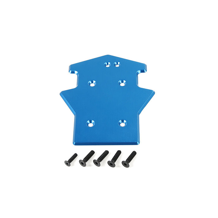 Rovan LT / Losi 5ive T CNC Metall Heckschutzplatte in Rot oder Blau