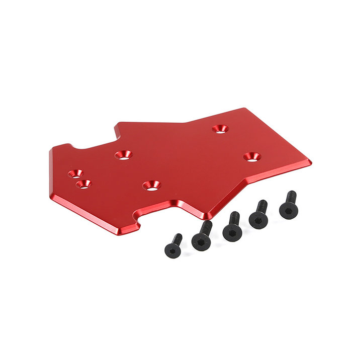 Rovan LT / Losi 5ive T CNC metalen beschermingsplaat achterzijde in rood of blauw