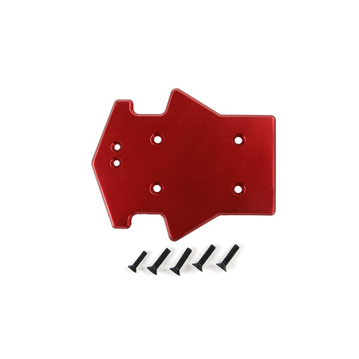 Rovan LT / Losi 5ive T CNC Metall Heckschutzplatte in Rot oder Blau
