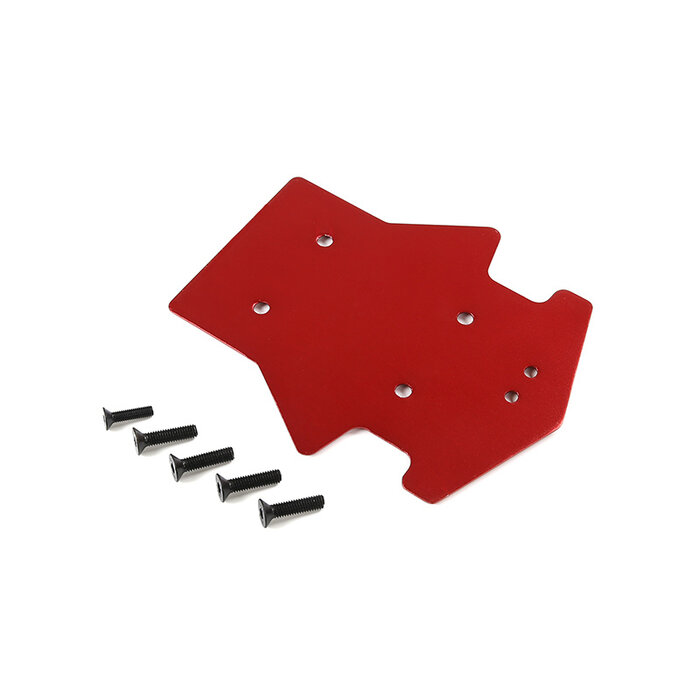 Rovan LT / Losi 5ive T CNC metalen beschermingsplaat achterzijde in rood of blauw