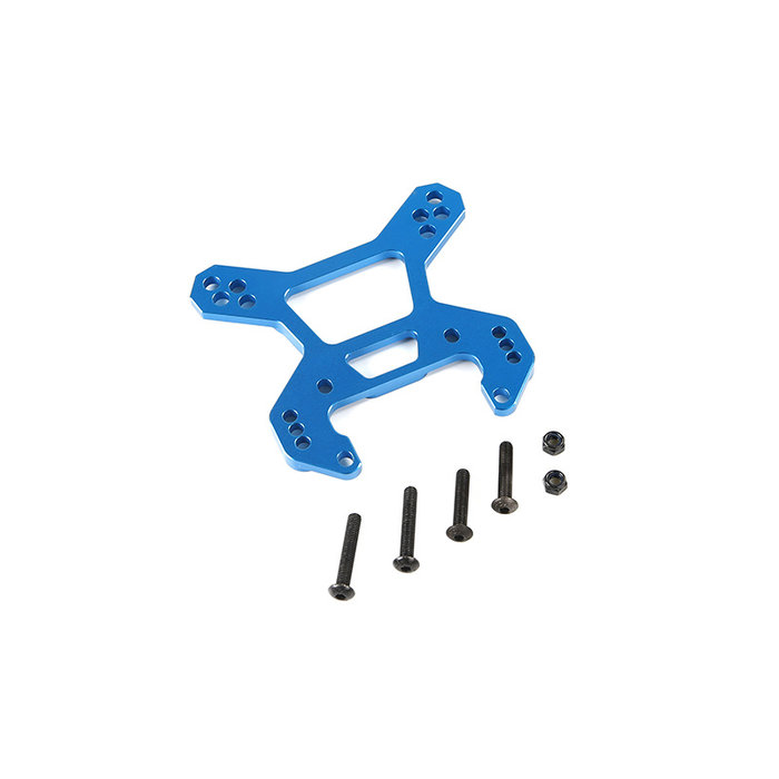 Rovan LT / Losi 5iveT CNC metalen 8 mm versterkt frame / brug voor schokdemper vooraan (in rood en blauw)