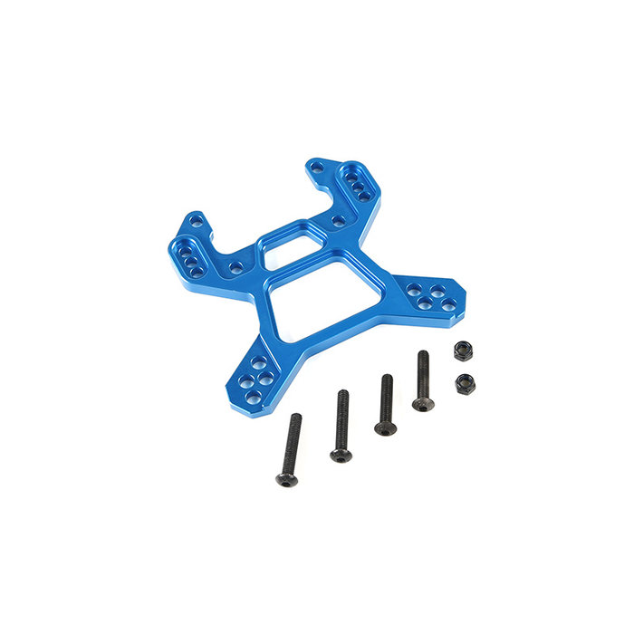 Rovan LT / Losi 5iveT CNC Metall 8mm verstärkter vorderer Stoßdämpfer-Stützrahmen (in Rot und Blau)