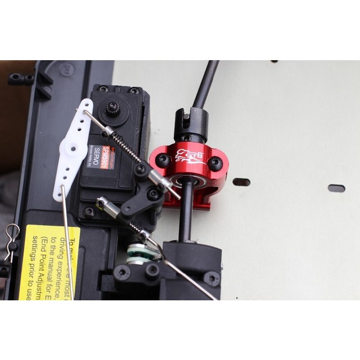 GTBRacing Rear Center Drive Shaft Mount for DBXL/DBXL2.0 and MTXL in color red and silver