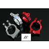 GTBRacing GTB Aluminum Alloy Steering C Hub Seat for RC 1/5 LOSI DBXL MTXL DBXL-E  / Castor block Silver and red