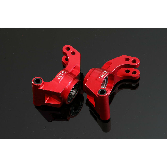 GTBRacing GTBracing Aluminium Hinterradnabenträger für LOSI DBXL, DBXL-E,MTXL im Rot und Silber
