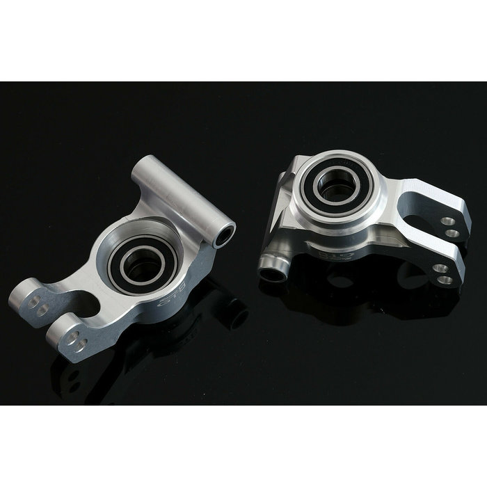 GTBRacing GTBracing Aluminium Hinterradnabenträger für LOSI DBXL, DBXL-E,MTXL im Rot und Silber