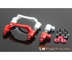 FIDRacing Fuel tank holder in silver and red