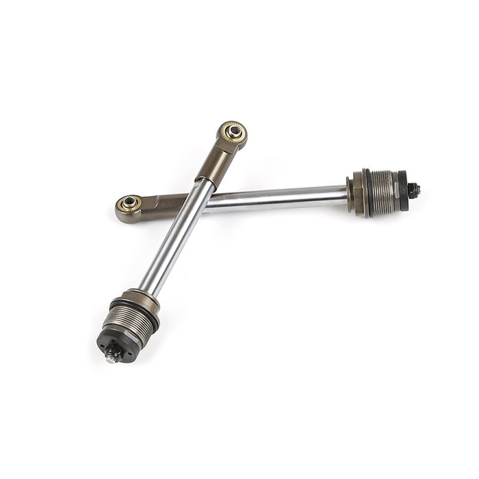 BAHA CNC metalen 10 mm achter schokdemperstang compleet (in rood, zilver of titanium)