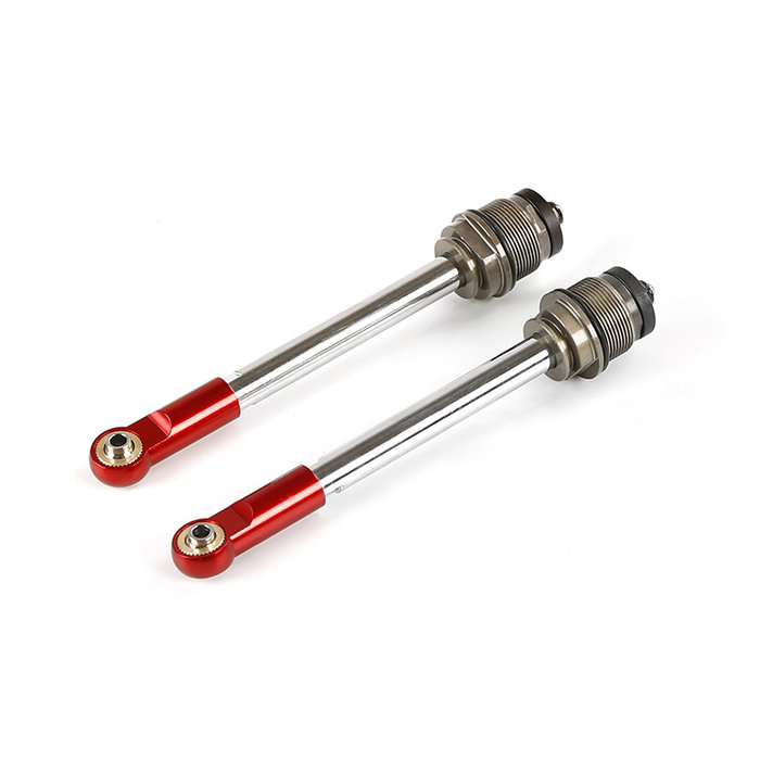 BAHA CNC metalen 10 mm achter schokdemperstang compleet (in rood, zilver of titanium)