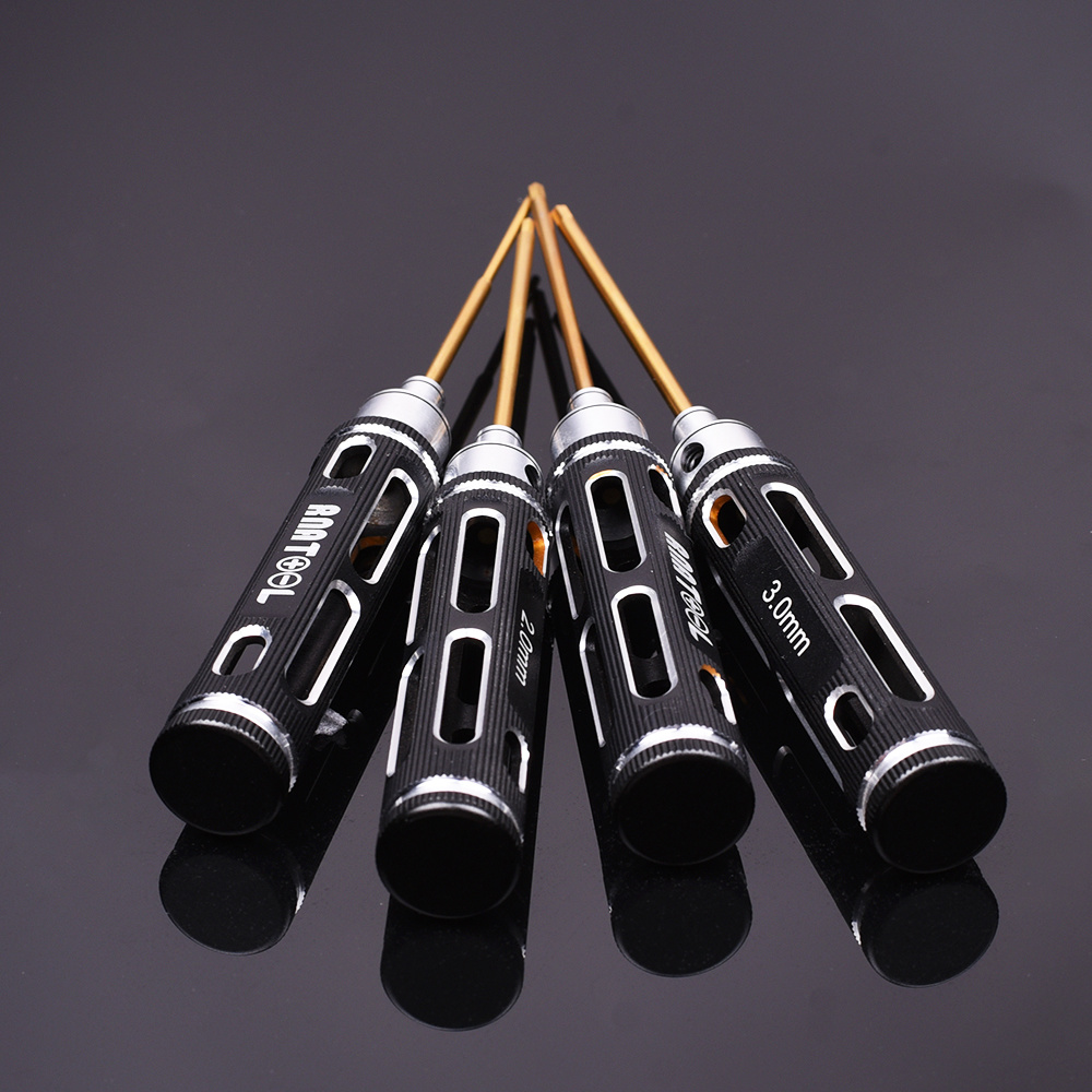RNA Tool RNA Tool Hurricane1103 Hex Schroevendraaier Set Horizontale Gaten 4-delige set Hex 1.5/2.0/2.5/3.0mm Ti Tips
