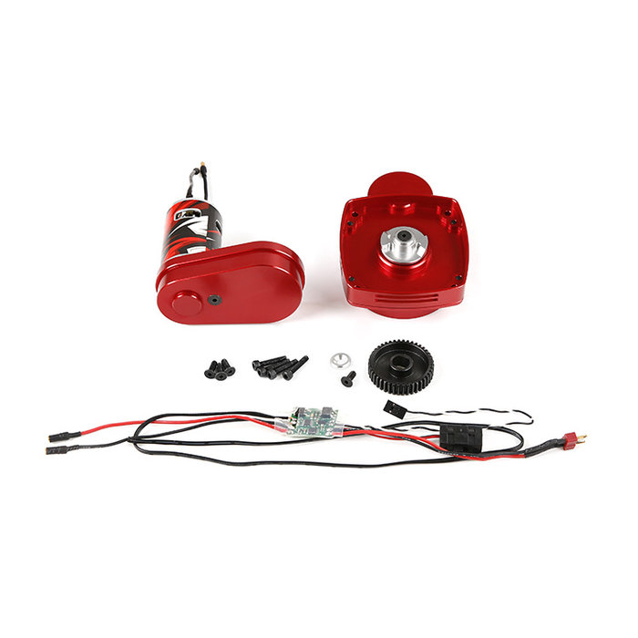 Electric starter for fuel engines in two models and in two colors