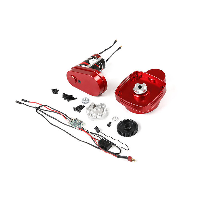 Electric starter for fuel engines in two models and in two colors
