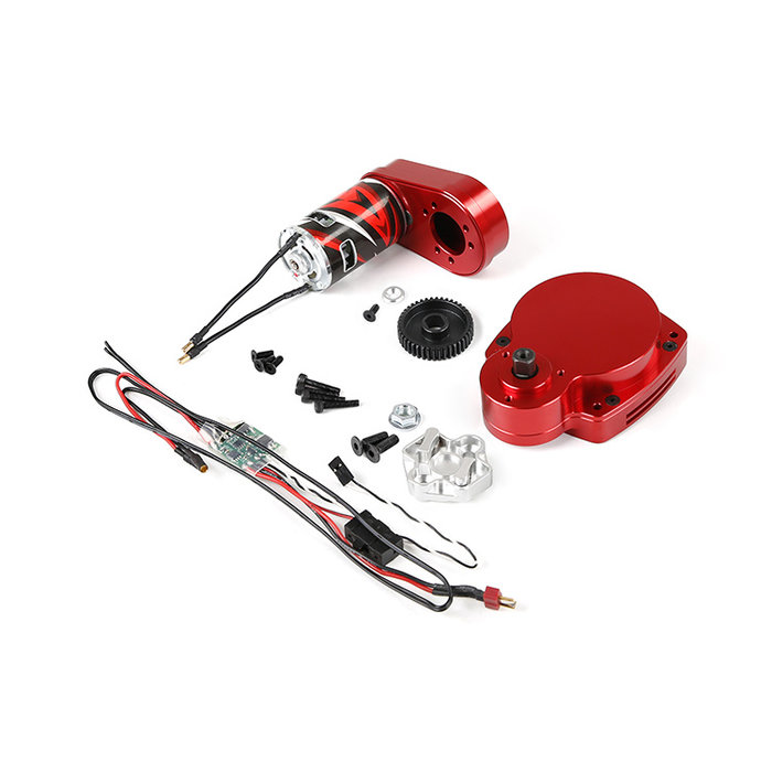 Electric starter for fuel engines in two models and in two colors