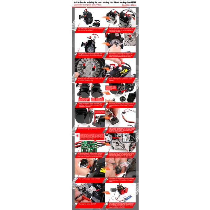Elektrostarter für Benzinmotoren in zwei Modellen und in zwei Farben