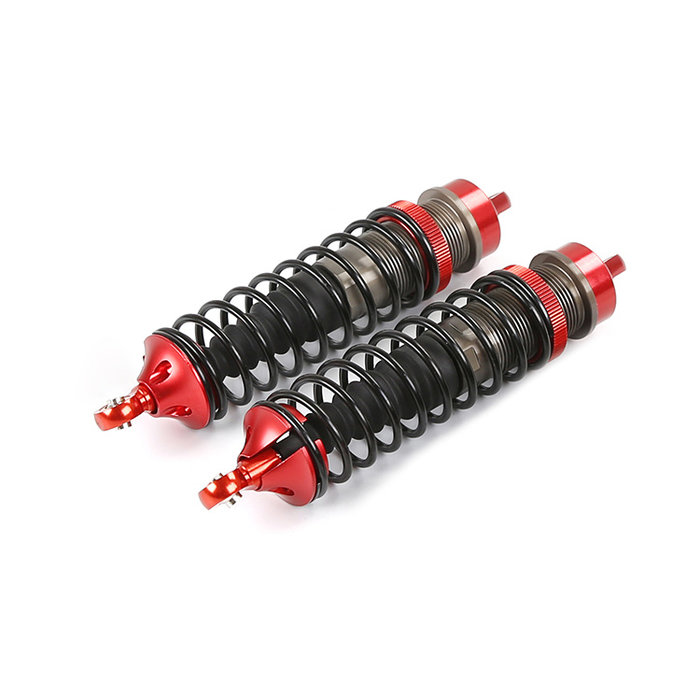 RovanLosi LT / Losi 5ive CNC Metall Stoßdämpfer hinten mit Tower Dust Covers (2 Stück) in Rot, Blau oder Titan