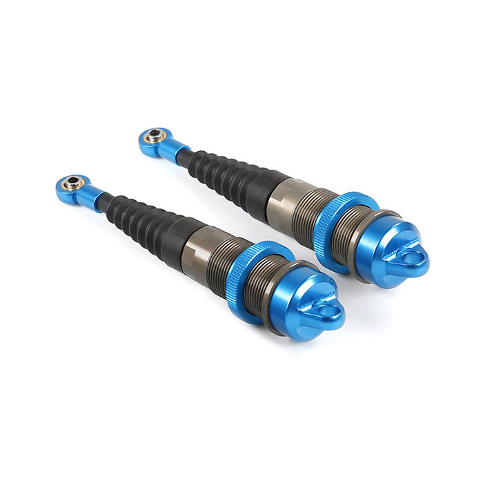 RovanLosi LT / Losi 5ive CNC Metall Stoßdämpfer hinten mit Tower Dust Covers (2 Stück) in Rot, Blau oder Titan