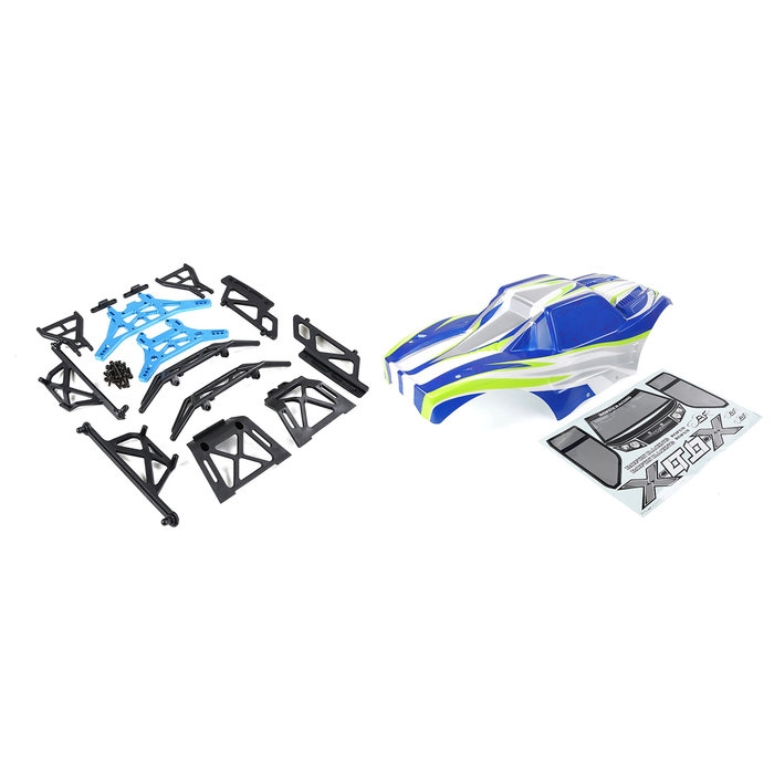 RovanLosi ROVAN LT / LOSI 5ive-T modified X-LT car shell kit (with red or blue shell wit red or blue metal parts)