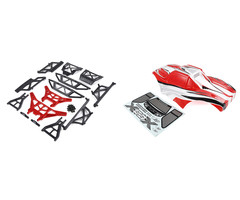 RovanLosi ROVAN LT / LOSI 5ive-T gemodificeerde X-LT body kit (Rode of blauwe body met rode of blauwe CNC ALU metalen onderdelen)