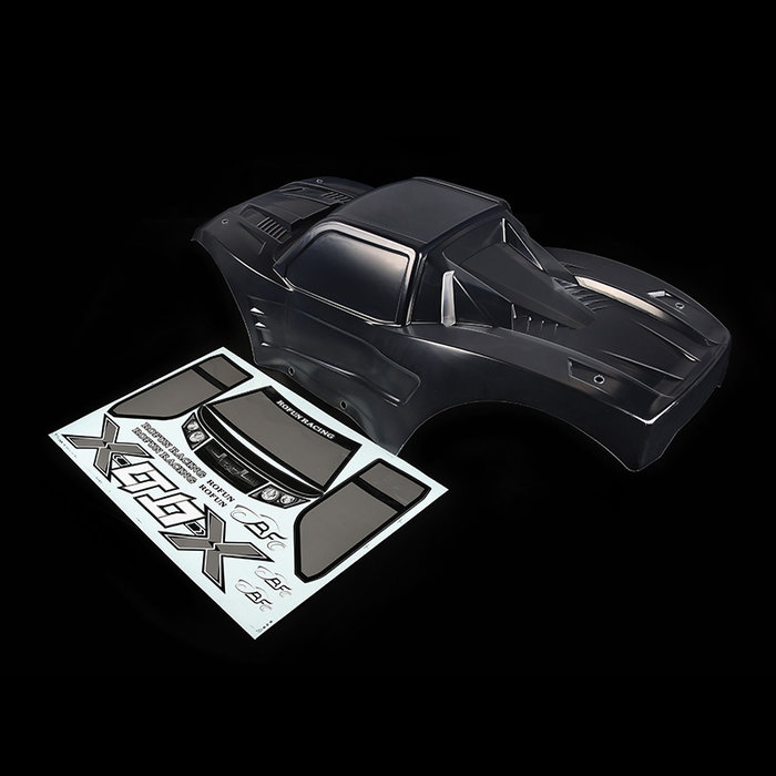 RovanLosi Rovan X-LT body in transparant, rood of blauw inclusief stickerpakket