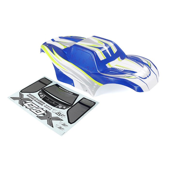 RovanLosi Rovan X-LT body in transparant, rood of blauw inclusief stickerpakket