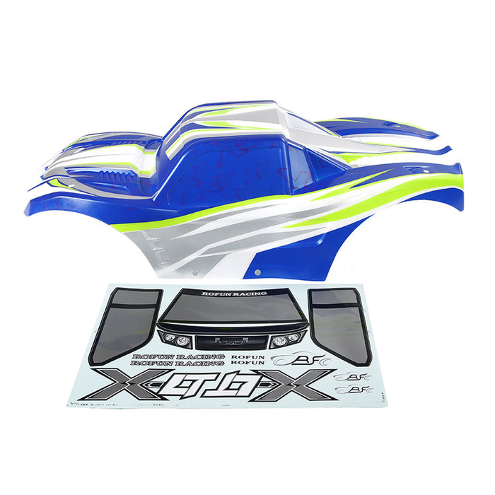 RovanLosi Rovan X-LT Karo in transparent, rot oder blau inklusive Stickerpack