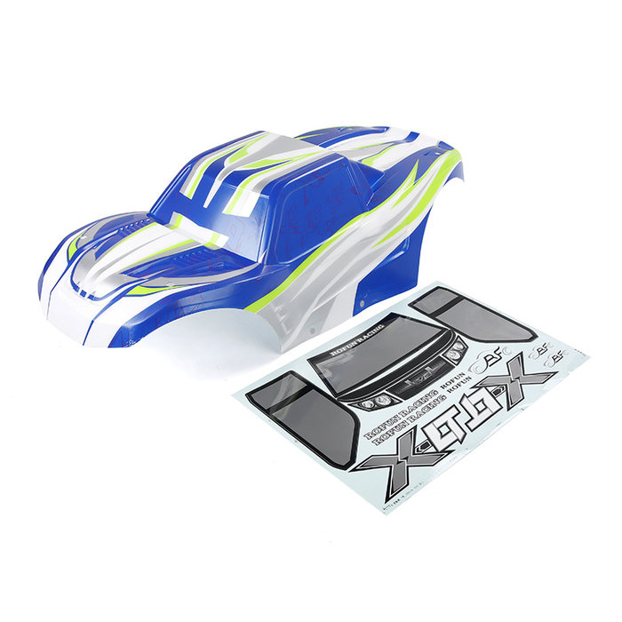 RovanLosi Rovan X-LT body in transparant, rood of blauw inclusief stickerpakket