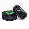 ZD Racing Wielen & banden set groen (128x65 mm)