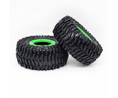 ZD Racing Wielen & banden set groen (128x65 mm)