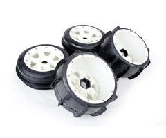 RovanSports Sand wheel set(4pcs/set) Sand Buster (170 x 60 + 170 x 80) met nylon wielen en beadlocks in diverse kleuren