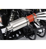 Rovan Second generation stainless steel silencer tube kit for exhaust