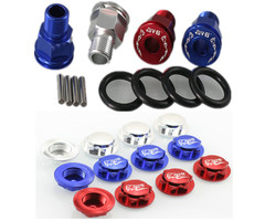 GTBRacing GTB Racing Losi 5ive-T  Rovan LT Wheel nuts and axle extenders (4pcs.)