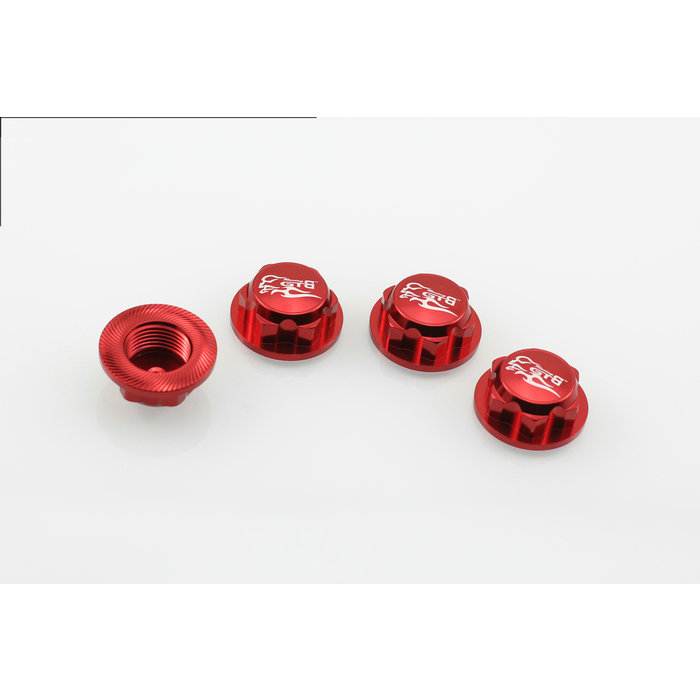 GTBRacing Losi 5ive-T wheel nut (4pcs) in color silver, blue or red