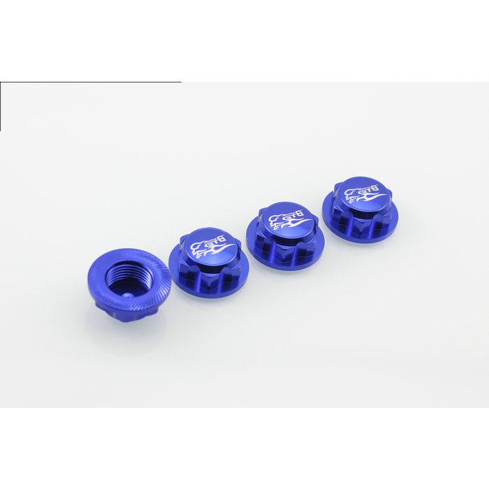 GTBRacing Losi 5ive-T wheel nut (4pcs) in color silver, blue or red