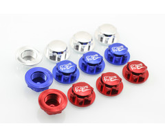 GTBRacing Losi 5ive-T wheel nut (4pcs) in color silver, blue or red