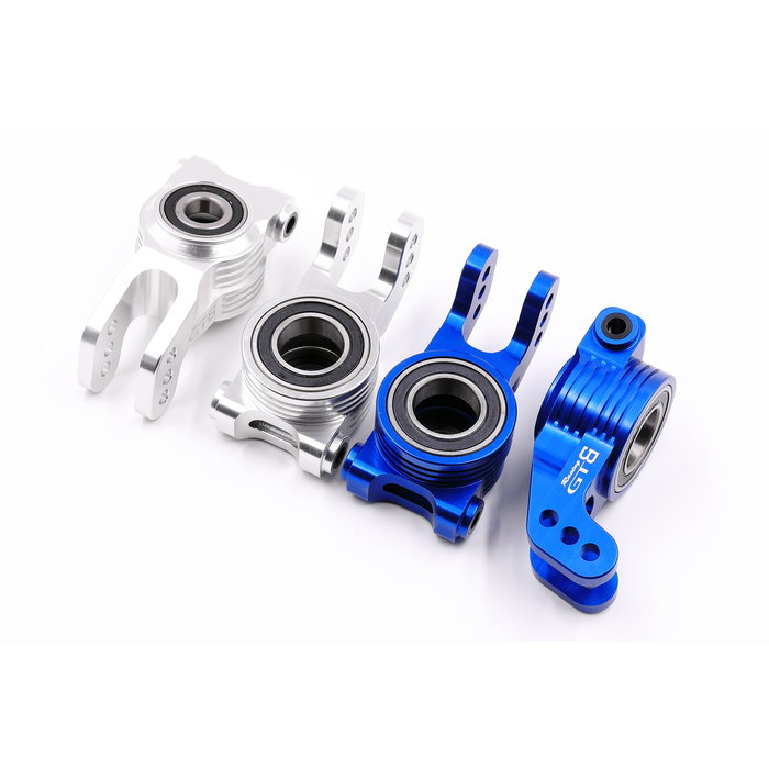 GTBRacing GTB Racing CNC Alu Large Bearing Metal Hinterrad C Sitz in silber oder blau (2 per Set)