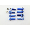 GTBRacing GTBRacing Alu CNC Front Rod Ball kid in silver or blue (8 pcs incl screws set)