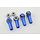 GTB Racing CNC alu Rear Rod Ball Kit 4 pieces including screw set