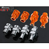 GTBRacing GTBRacing Extended front en rear hex hub (4pcs) in silver or orange /