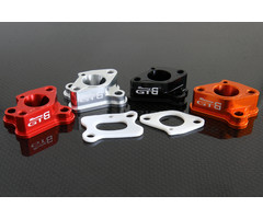 GTBRacing GTB Racing CNC aluminium inlaatspruitstuk inclusief twee teflon pakkingen in verschillende kleuren