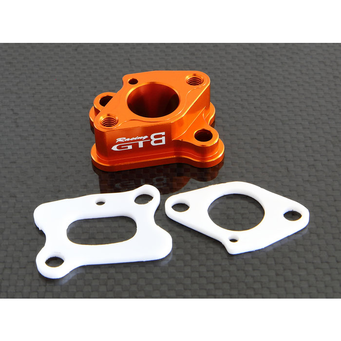 GTBRacing GTB Racing CNC aluminium inlaatspruitstuk inclusief twee teflon pakkingen in verschillende kleuren