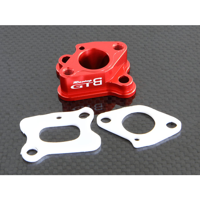 GTBRacing GTB Racing CNC aluminium inlaatspruitstuk inclusief twee teflon pakkingen in verschillende kleuren