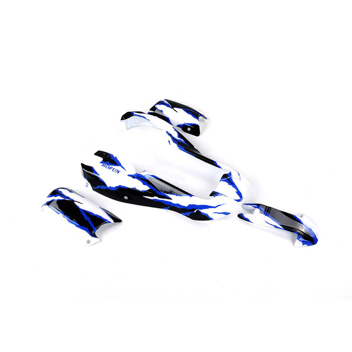 EQ6 car shell assembly 1:6 (red and white or blue and white)