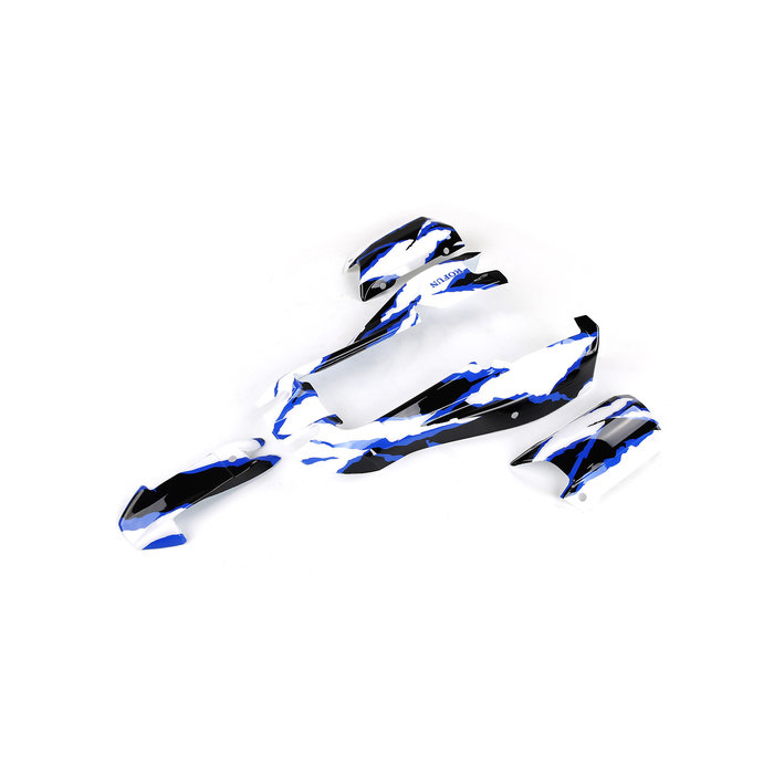 EQ6 car shell assembly 1:6 (red and white or blue and white)