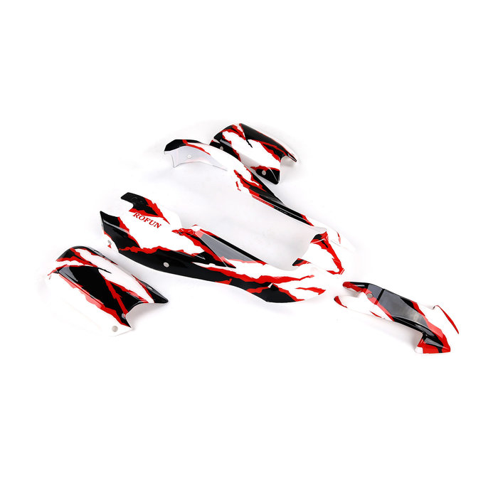 EQ6 car shell assembly 1:6 (red and white or blue and white)