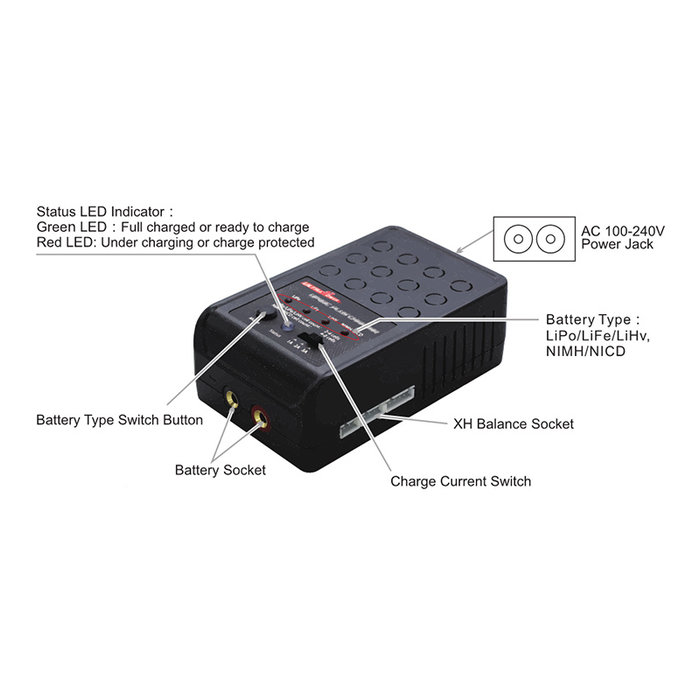 UltraPower 30W 1A 2A 3A AC Oplader