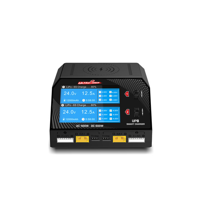 UltraPower 600W 10A Smart Dual Channel AC/DC Oplader